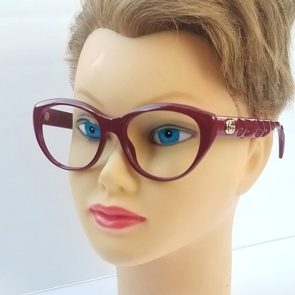 Stunning  Authentic Gucci  GG Marmont Red Eyeglasses Frames - Picture 12 of 16